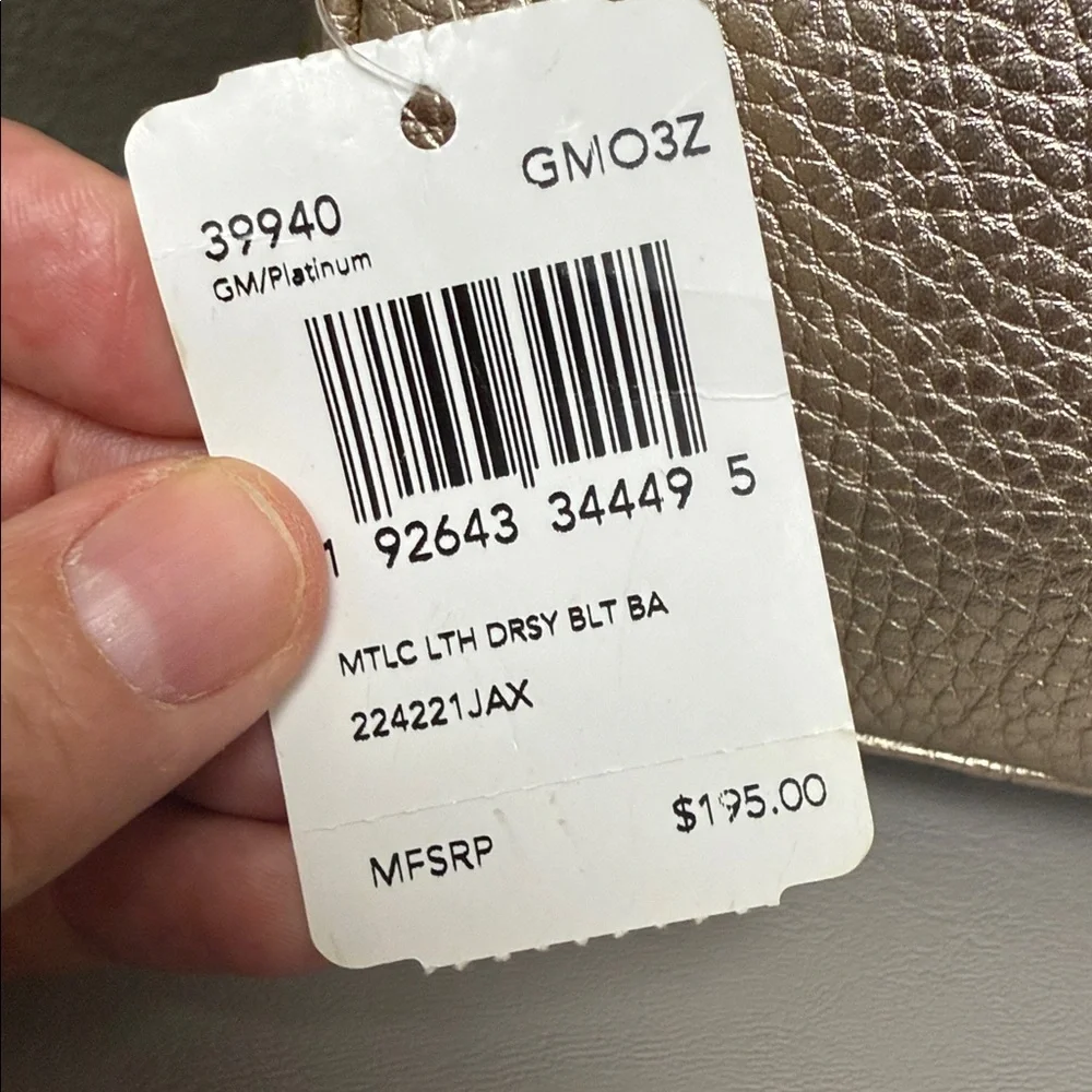 Coach Gold Pebbled Leather Crossbody
